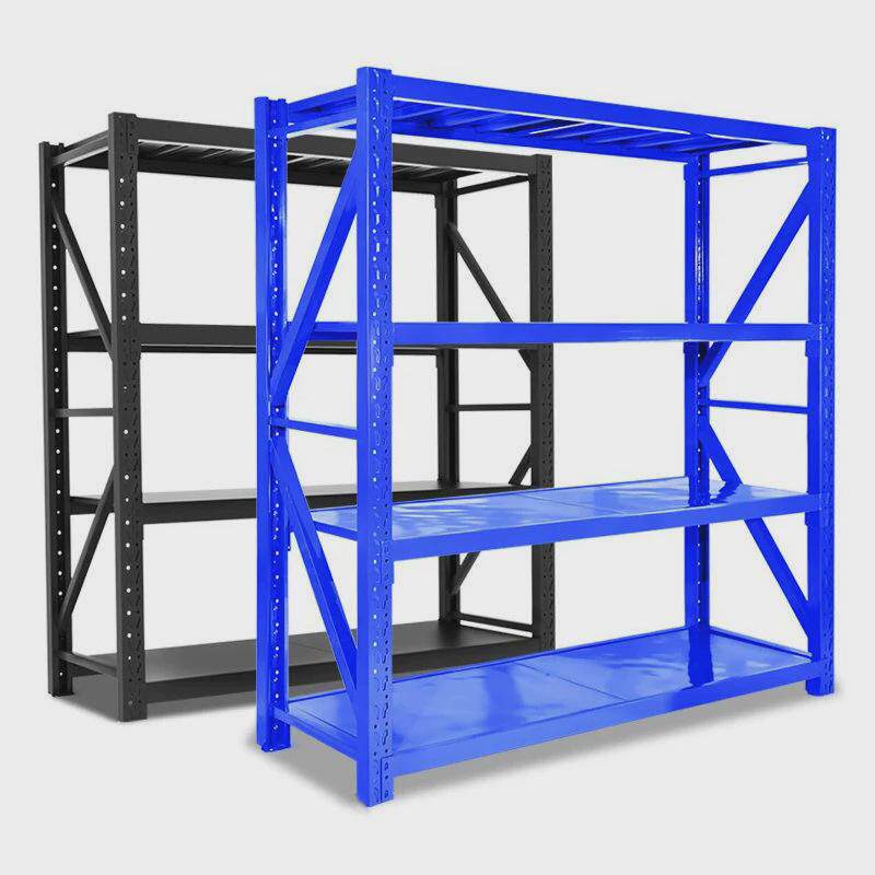 铁质仓库货架仓储置物架家用储物架库房轻型中型重型衣柜承重