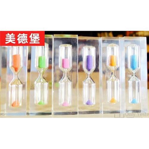 易碎耐摔水晶创0秒沙漏1分钟时器儿童不礼物意玩具6计0秒