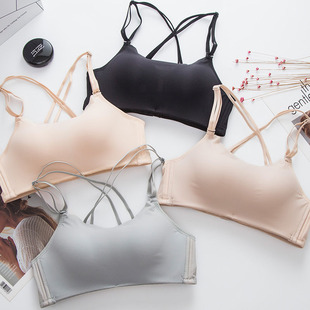 小胸平胸文胸罩聚拢加厚10cm抹胸式超厚美背特厚防走光内衣女