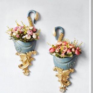 Rack European Swan Vase Wall 推荐 Style Flower Home Decor for