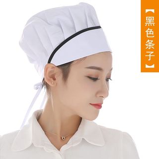 厂销。女b士厨师帽厨房帽子炒菜食堂长发防油烟女厨师帽家用餐厅