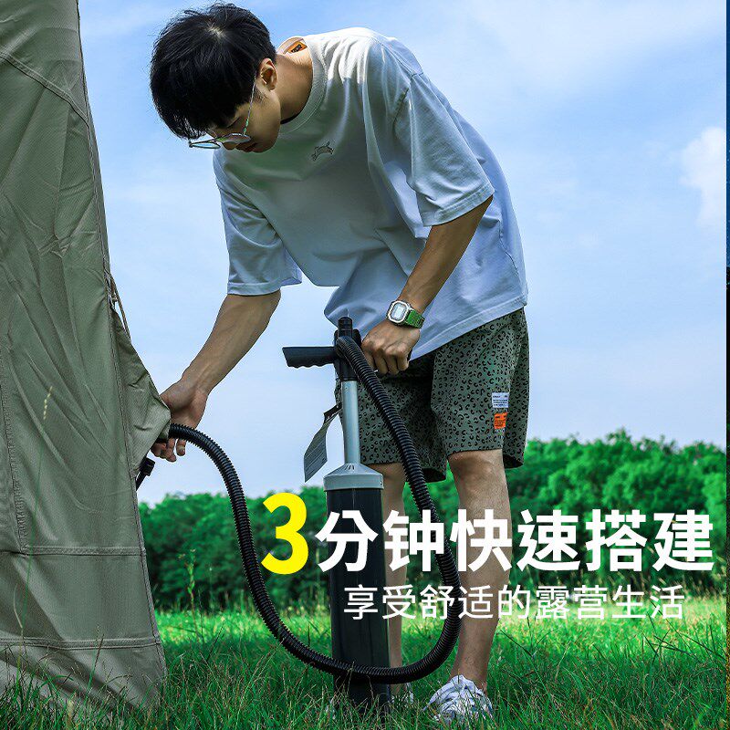 户外露营快速免搭建小屋帐篷野营便携式大空间自动防雨水充气帐篷