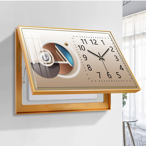 电表箱装饰画免打孔现代简约家用配电箱总闸开关箱遮挡带表挂画