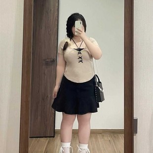 2-300斤胖mm大码女装鱼尾牛仔半身短裙女夏季高腰显瘦a字裙子半裙