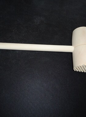 DIY手工木锤子带齿木圆锤考古锤肉锤古法造纸术构树皮配件工具