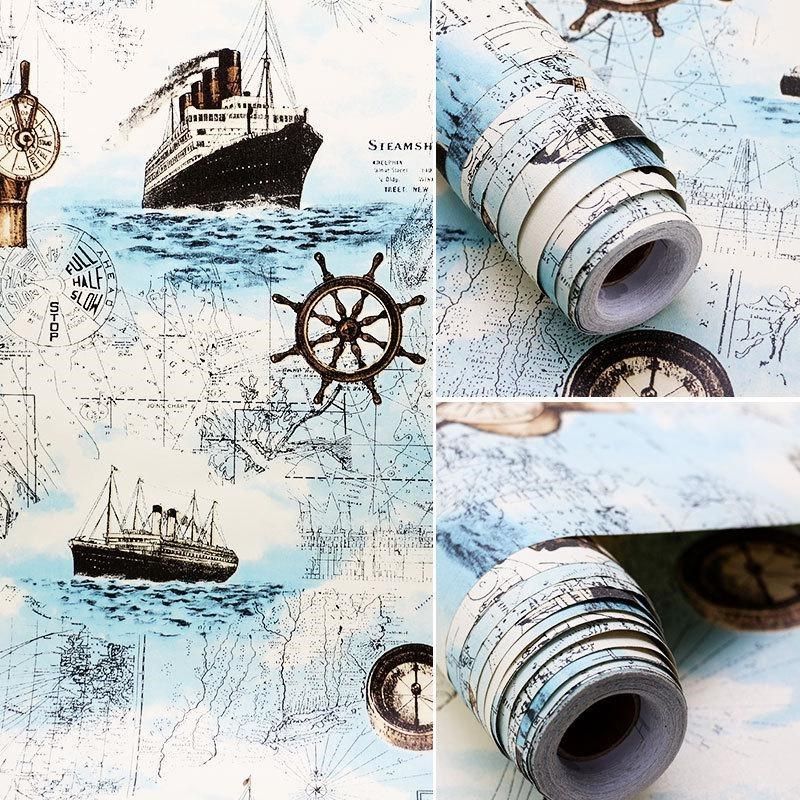 壁纸自粘卧室温馨儿童房男孩宿舍卡通自贴墙纸小鱼女孩小寝室新品,家装主材,PVC墙纸,淘宝优惠券,粉丝福利购,淘宝优惠卷