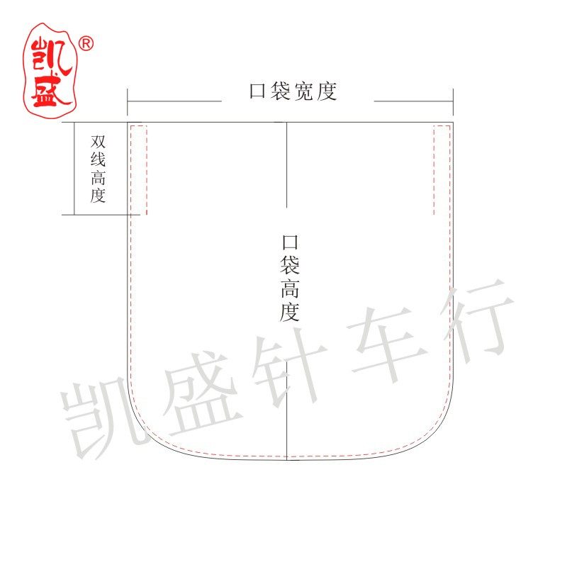 直销新品服装贴袋模板 免烫贴袋定制各o种形状口袋制作口袋