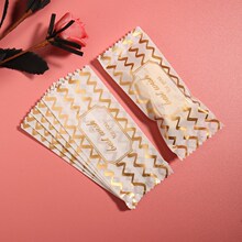 速发200pcs/lot Candy Wrapper Gold Curve Design Nougat Wrappi