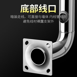 不锈钢红外对射支架监控无线网桥AP报警器立柱立装T吊装支架80厘