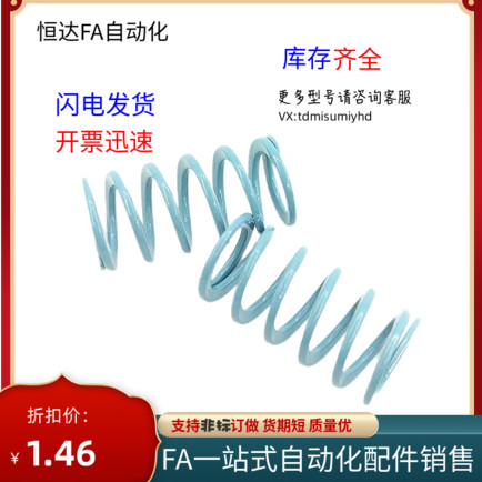 矩形弹簧YSWU-D17-L20 L25 L30 L35 L40 L45 L50 PL55 L60 L65 L7