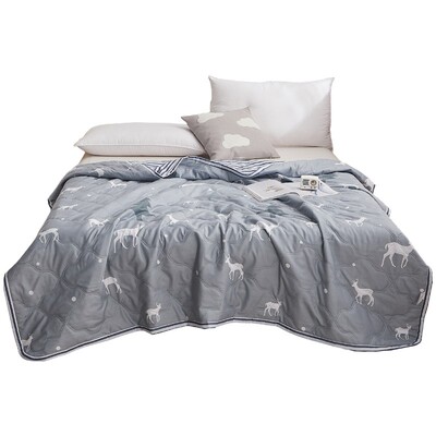 夏凉被夏季空调被被男生宿舍水洗棉被子夏季单人O冰丝纯薄款0428g