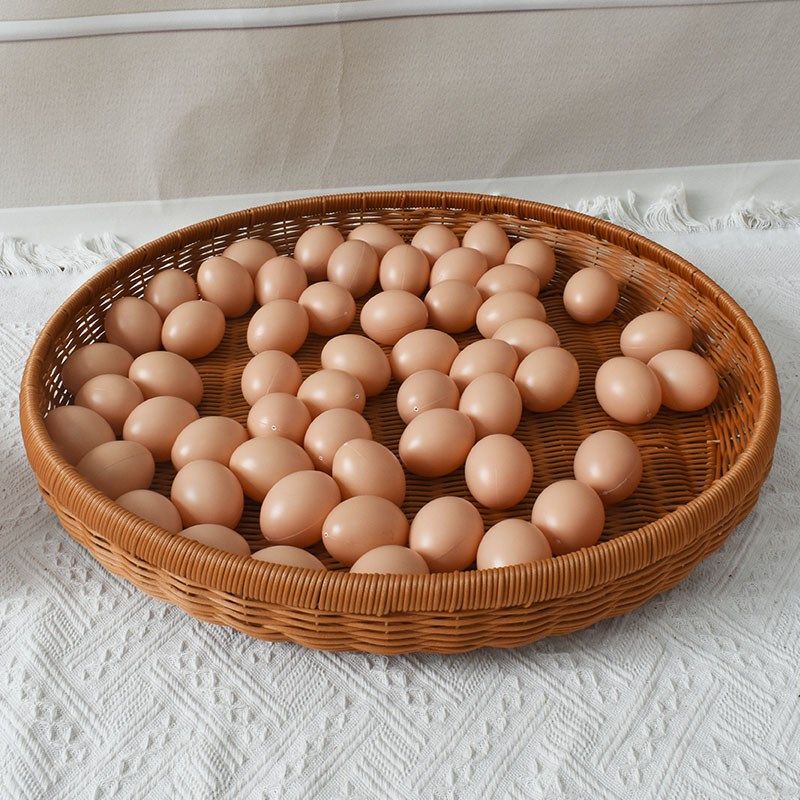 仿藤手工编织收纳筐家用洗菜篮水果篮子整理托盘仿圆形簸箕晾晒筐,收纳整理,其他收纳篮,淘宝优惠券,粉丝福利购,淘宝优惠卷