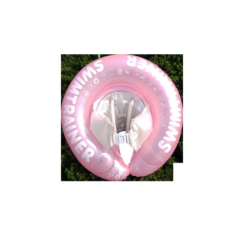 宝宝儿童背带式婴儿游泳圈防侧翻幼儿腋下圈小孩趴圈0.5-2-4