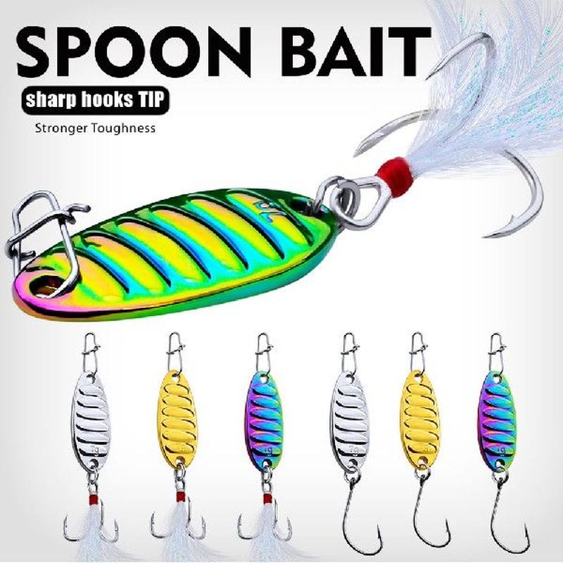 推荐10 Pcs Metal VIB Fishing Lure Sequins Jigging Spoon