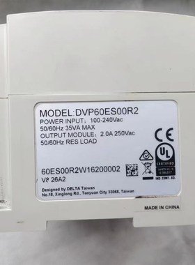 台达二手DVP14ES0012/2PES/32/EC/R4EC/40/ES/60ES/24X4/00R2/T2