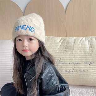 儿童帽子秋冬季宝宝m堆堆帽女童冬天小孩套头帽保暖男童冷帽潮韩