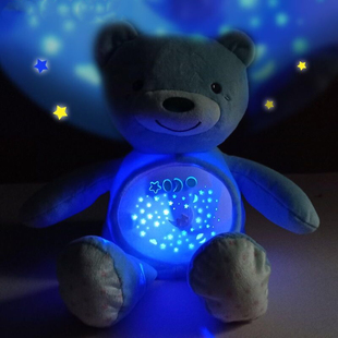 Bear Plush 网红Baby Teddy Toys Kawaii Star Sleep Projector