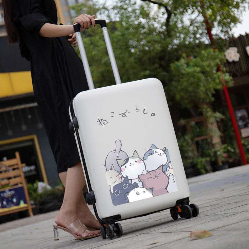 推荐Suitcase cartoon female student cute combination box Mal