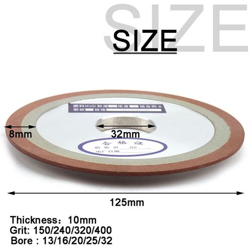 125mm Diamond Grinding Wheel 150/240/320/400Grit Cutting Dis