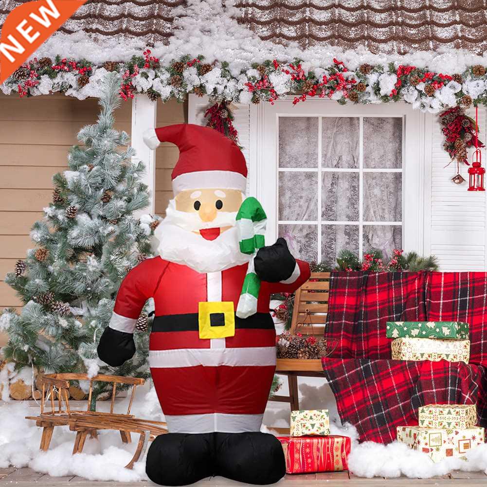 速发Christmas Inflatable Model Santa Claus Can Cane for Cour