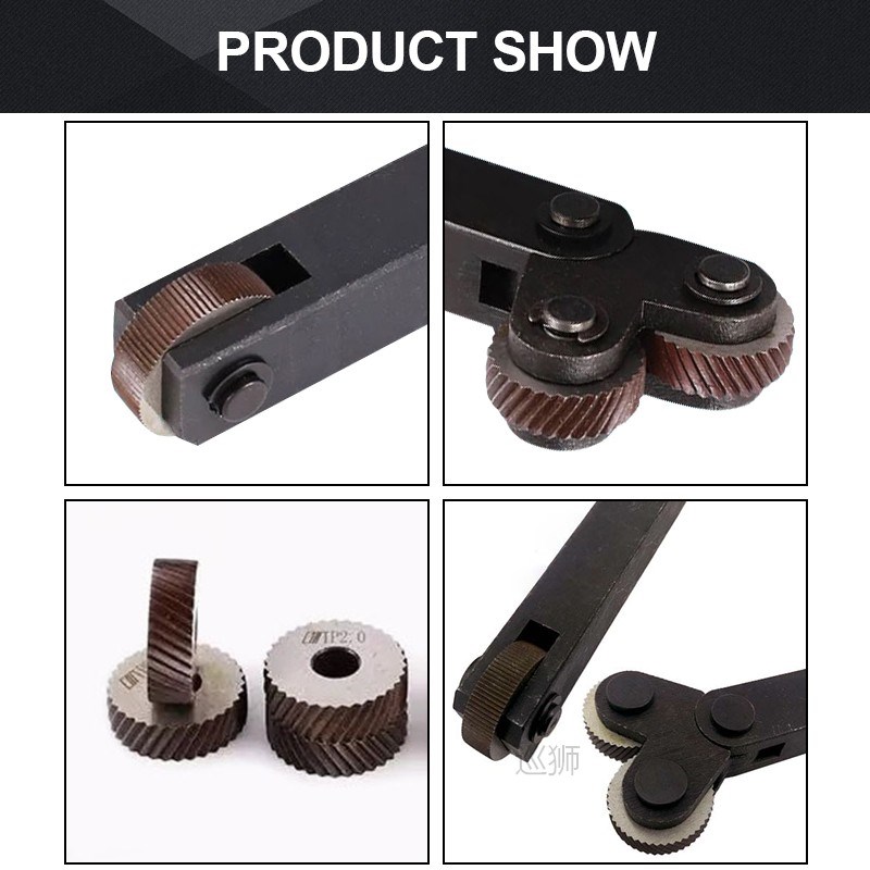 1pc 0.4-3.0mm Straight grain Knurling cutter Embossing Wheel