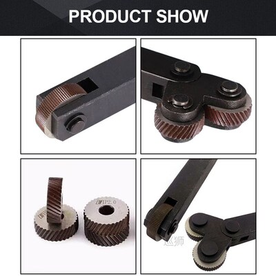 1pc 0.4-3.0mm Straight grain Knurling cutter Embossing Wheel