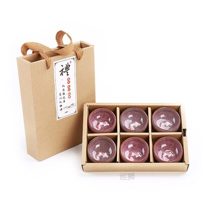 Gift Package 6pcs 3D Golden Fish China tea cup set,Kung Fu T