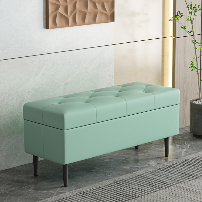 免洗科技布换鞋凳家用门口沙发凳子长方形床尾凳服装店收纳储物凳,收纳整理,收纳凳,淘宝优惠券,粉丝福利购,淘宝优惠卷