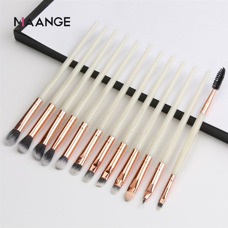 速发Pro Makeup Brushes 12 Pcs Eyeshadow Brush Blending Eyebr