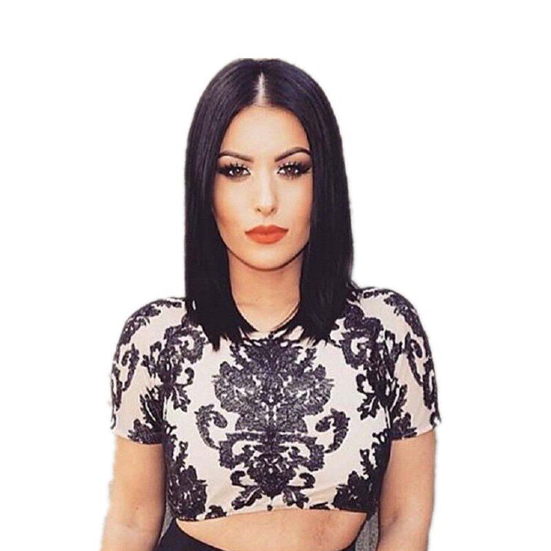 新款欧美假发 时尚明星中分短发女修脸 直发型古装假发速卖通货源