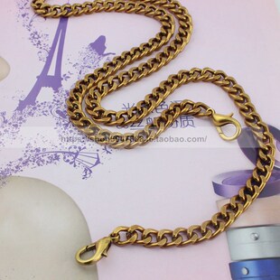 宽8mm 古金链条 四面磨 包A包斜挎包可拆卸高档金属肩带配件