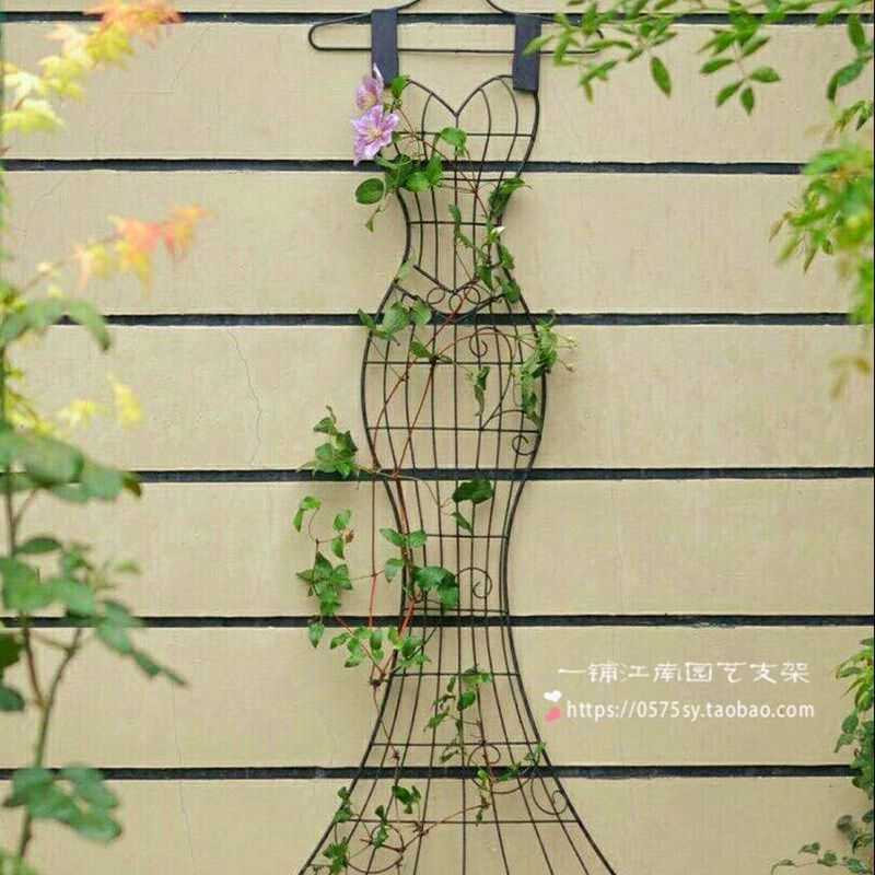 铁艺模特壁挂 植物爬藤架 花园壁饰 园艺杂货组合