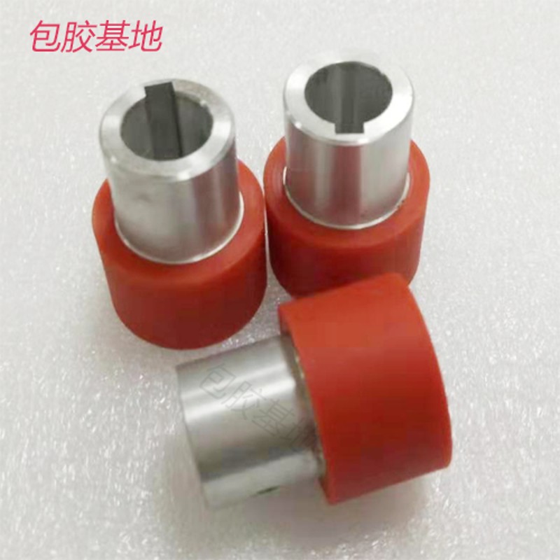 定做聚氨酯PU耐磨胶轮流水线滚轮滚筒贴标机轮编码轮主动从动轮