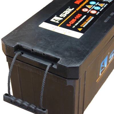 速发Sail battery 12V165ah battery 6-QWD-165 rounded Landship