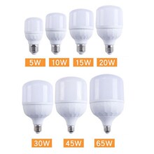 推荐E27 LED Bulb Lamps 5/10/15/20/30/45/65W Lampada LED Ligh