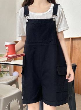 女大童背带裤套装夏季12-15岁女孩炸街韩版宽松夏装学院风两件套