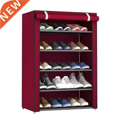 速发Simple Multi Layer Shoe Rack ainless eel Easy Assemble S