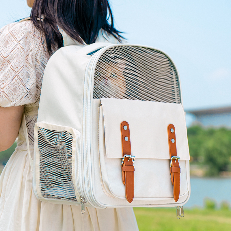 猫包外出便携夏季宠物背包双肩书包四季通用防应激手提透气兔子包