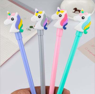 速发Cartoon cute patch neutral pen creative stationery stude