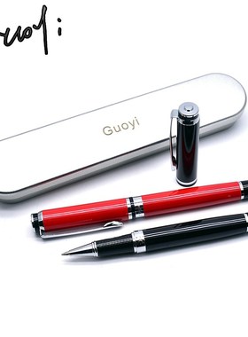 Guoyi Q033 Heavy feel Steel shell Gel pen Metal high end bu
