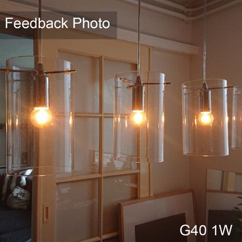 E14 E27 Led Dimmable Lamp 220V Gold Tubular Chandelier Night