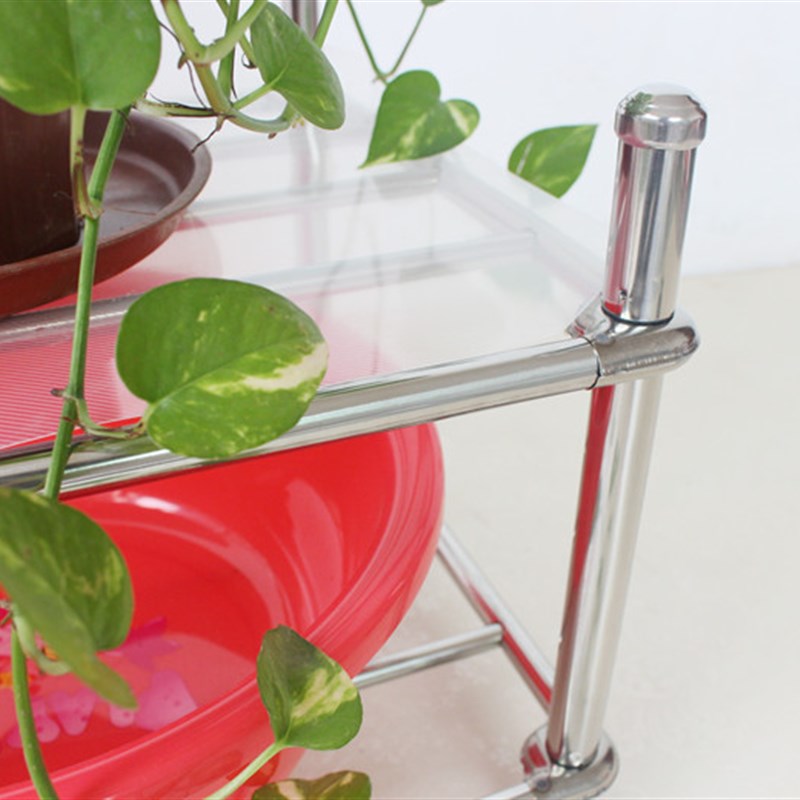 不锈钢脸盆架 浴室l厨房卫生间置物架杂物收纳架 落地转角洗脸盆