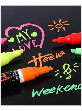 12 PCS Set Liquid Chalk Marker Pens Erasable Multi Colored H