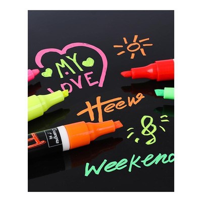 12 PCS Set Liquid Chalk Marker Pens Erasable Multi Colored H