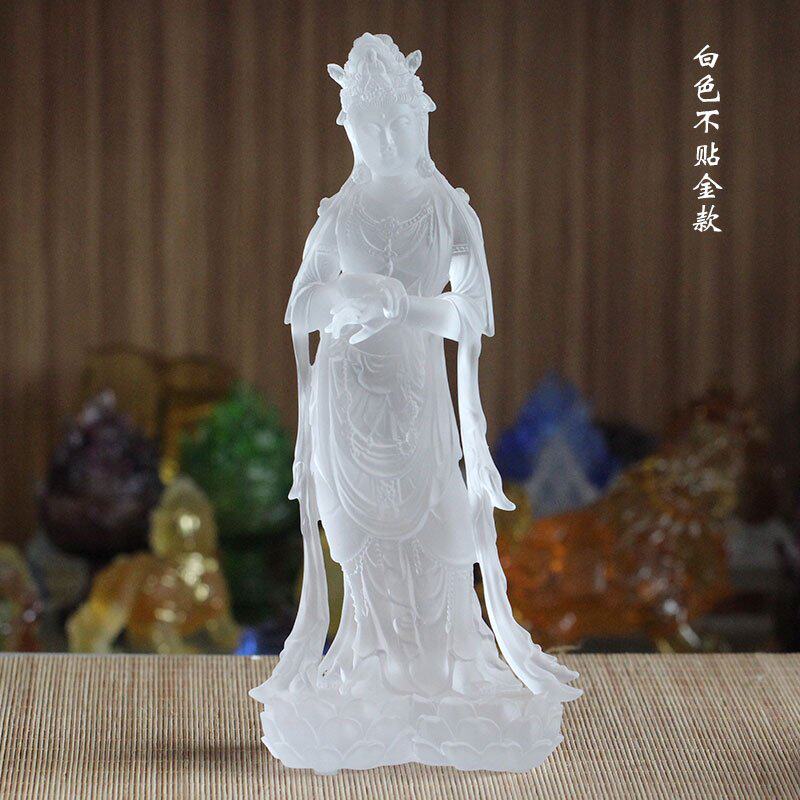 速发古法琉璃鎏金不肯去观音菩萨居家客厅寺庙佛堂供奉佛像用品摆