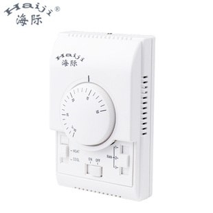 海际电工 中央空调风机盘管控制开关面板 BC108B机械式 旋钮温控器