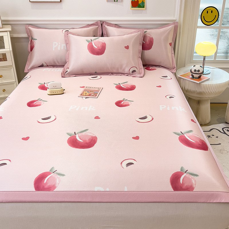 冰丝凉席可机洗水洗三件套夏天2024新款夏季学生宿舍空调软席子