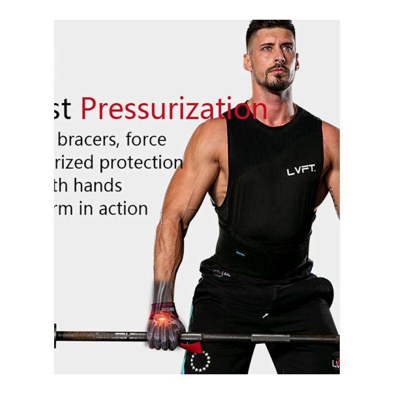 Padded Weight Lifting Training Gloves Wrap Gym Straps Hand B