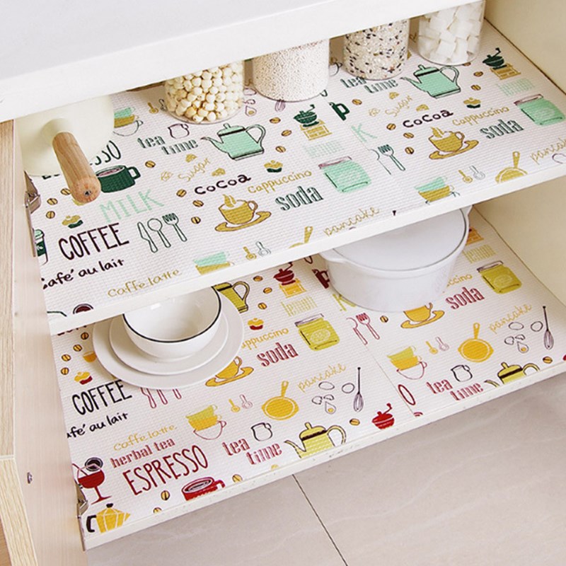 1 Roll Kitchen er Table Mat Drawers Cabinet Shelf Liners Fla