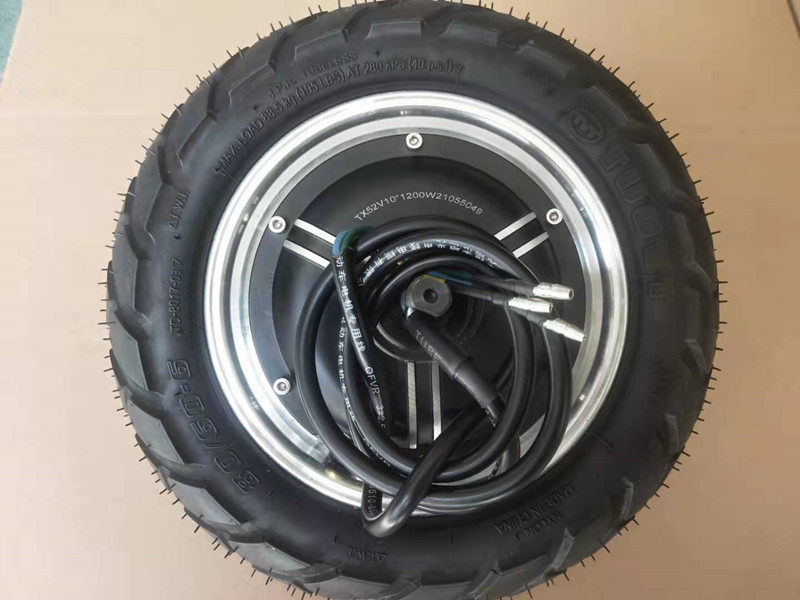 10寸前后驱电动滑板车电机36V48V52V真空胎马达改装配件无刷电机